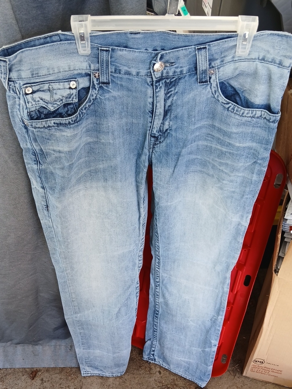 True Religion Light Wash Men’s Relaxed Jeans